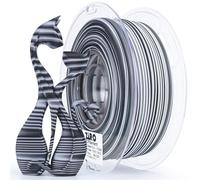 ZIRO Matte Stripes Multicolor Filament PLA 1.75mm, Fast Color Change Matte PLA Stripes Series 1kg, Multicolor Rainbow Matte Rotated 3D Printer Filament, Zebra Stripes