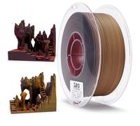 ZIRO Matte Tri-colors PLA Filament, Multicolor Gradient Filament 1.75mm, Color Change by Angle 3D Printer Filament, Dimensional Accuracy +/-0.03mm, Fit Most 3D Printer, Matte Finish 1KG Spool, Volcano