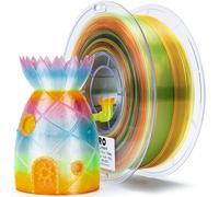 ZIRO Multicolor 3D Printer Filament, Translucent PLA Filament 1.75mm, Multicolor Rainbow PLA Filament, 1KG/2.2lb, Crystal Sunshine