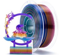 ZIRO Multicolor 3D Printer Filament, Translucent PLA Filament 1.75mm, Multicolor Rainbow PLA Filament, 1KG/2.2lb, Crystal Prism