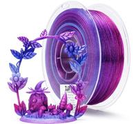 ZIRO Multicolor Gradient 3D Printer Filament, Fast Gradient Twinkle PLA 1.75mm, Translucent Multicolor 3D Filament, Fit Most 3D Printers, 1KG Spool, Flower Series-Lavender