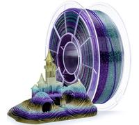 ZIRO Multicolor PLA Filament 1.75mm, Fast Gradient Twinkling PLA 1kg, Transluent 3D Printing Filament, Dimensional Accuracy +/-0.03mm, Fit Most 3D Printers, Luxury Nightfall