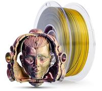 ZIRO Multicolor Silk 3D Printer Filament, Tricolor Silky PLA Filament 1kg