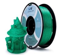 ZIRO PLA Filament 1.75mm, Glitter 3D Printer Filament, Twinkling PLA Series 1kg/2.2lbs Spool, Fit Most FDM 3D Printers, Twinkling Green