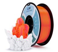ZIRO PLA Filament 1.75mm, Translucent 3D Printer Filament Compatible with Most FDM 3D Printers, 1kg/2.2lbs Spool, Dimensional Accuracy +/- 0.03mm, Translucent Living Coral