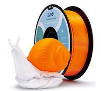 ZIRO PLA Filament 1.75mm, Translucent 3D Printer Filament Compatible with Most FDM 3D Printers, 1kg/2.2lbs Spool, Dimensional Accuracy +/- 0.03mm, Translucent Fluo Orange