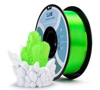 ZIRO PLA Filament 1.75mm, Translucent 3D Printer Filament Compatible with Most FDM 3D Printers, 1kg/2.2lbs Spool, Dimensional Accuracy +/- 0.03mm, Translucent Fluo Green