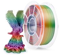 ZIRO Rainbow Silk PLA 1.75mm, Silky Multicolored 3D Printer Filament, 1kg/2.2lb Gradient, Compatible with Most FDM 3D Printers