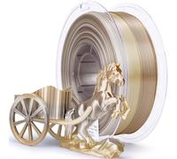 ZIRO Silk Multicolor PLA Filament 1.75mm, Silk Tri-Colors Rainbow 3D Printer Filament, Dimensional Accuracy +/-0.03mm, Fit Most FDM 3D Printer, 1KG Spool, Champagne Sheen