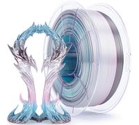 ZIRO Silk Multicolor PLA Filament 1.75mm, Silk Tri-Colors Rainbow 3D Printer Filament, Dimensional Accuracy +/-0.03mm, Fit Most FDM 3D Printer, 1KG Spool, Lunar Bloom