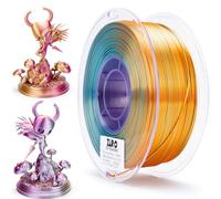 ZIRO Silk Multicolor PLA Filament 1.75mm, Silky Tri-Color 3D Printer Filament, Dimensional Accuracy +/-0.03mm, Fit Most FDM 3D Printer, 1KG Spool, Metal Blossom