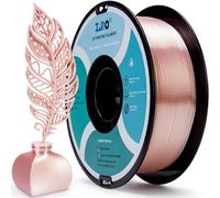 ZIRO Silk PLA Filament 1.75mm, Silky 3D Printing Filament, Glossy PLA for Most FDM 3D Printers, 1KG Spool, Dimensional Accuracy +/- 0.03mm, Rose Gold