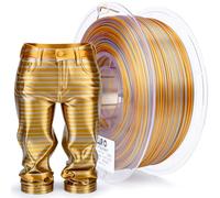 ZIRO Silk Stripes Multicolor Filament PLA 1.75mm, Fast Color Change Silk PLA Stripes Series 1kg, Multicolor Rainbow Silky Rotated 3D Printer Filament, Fit Most FDM 3D Printer, Sunlight Stripes