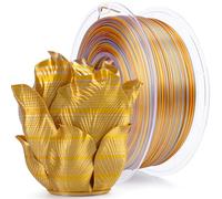 ZIRO Silk Stripes Rainbow PLA Filament 1.75mm, Multicolor Silky PLA 1kg