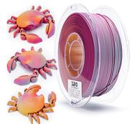 ZIRO Tricolor Matte 3D Printer Filament, Rainbow PLA Filament 1.75mm
