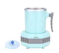 ZIROXI Portable Mini Fridge Multifunctional Refrigeration Cup Electronic Chiller, Electric Beverage Cup Cooler For Home/Office, For Beer Juice Milk Coffee (Color : Blue)