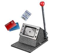ZIROXI PVC Card Cutter Punch, Manual Square Corner Cutter, Heavy Duty Paper/Identification Card Cutter, Steel Material, for ID Badge, Credit Card, Business Card, 86x54mm