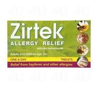 Zirtek Allergy Relief tablets 7 Tabs