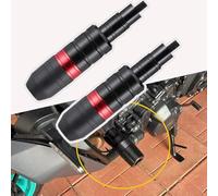 ZIRTUS 2 PCS Motorcycle Falling Protection Frame Slider for Benelli BN 125 2018 2019 2020 2021 2022 2023 2024, Motorcycle Crash Protector, Frame Crash Pads Exhaust Sliders Crash Protector, B Red