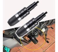 ZIRTUS 2 PCS Motorcycle Falling Protection Frame Slider for CB125R CB300R CB650R, Motorcycle Crash Protector, Frame Crash Pads Exhaust Sliders Crash Protector, D Gray