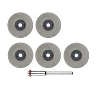 ZISEcoc 5+1pcs Ultra-Thin Diamond Cutting Discs for Glass, Ceramic, Stone - 3mm Shank, 16/22mm