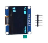 Zisemeil 7 Pin 1.54 IPS Display Module SPD0301 Drive IC 128X64 SPI Interface Flexible IPS Display for Automation Machine 3.3V-5V (MRC129C Blue)