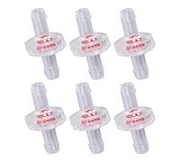 Zisemeil Check Valve 1 Way Valve Non Return Diaphragm Check Inline One Way PP Plastic Hose Barb Water Stop for Air Intake Feed Fish Tank (7mm Transparent)