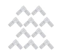 Zisemeil Elbow Hose Barb 90 Degree Barbed Elbow Equal Barbed Connector Hose Fitting Plastic L Shape PE Smooth Inner Wall for Pump Tube Silicone Tube (8mm)