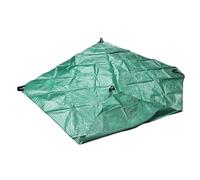 Zisemeil Garden Leaf Tarp, Thick Large Size Multifunctional Foldable Yard Leaves Hauling Tarp with Reinforced Corners, for Outdoor Garden Yard (1.8x1.8m/5.9x5.9ft)