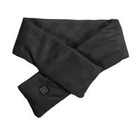 Zisemeil Heated Scarf, Soft Cotton Plush, USB Powered Electric Heating Scarf for Indoor and Outdoor Use, 80 x 8.9 cm (Black)