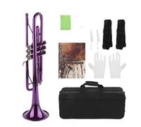 Zisemeil High Quality B Trumpet Replacement with Clear Sound for Beginners and Professionals (Purple)