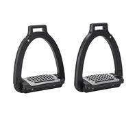 Zisemeil Horse Stirrups, Alloy Side Opening Safety Stirrups with Anti Slip Pads, for Training Practice Show Jumping Dressage