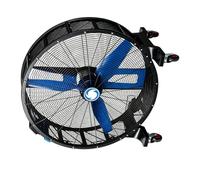 Zisemeil Industrial Drum Fan, 45 Inch 17660 CFM Heavy Duty | Galvanized Metal Housing, 3 Speed Settings, 10 Ft Cord, 360 Degree Casters, Warehouse Workshop Garage Farm