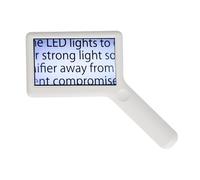 Zisemeil Magnifying Glass, 6 Light Chips, Soft Lighting, 3/5/10x USB Rechargeable, Ergonomic Reading Magnifier for Seniors, Against Colour Blindness