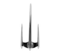 Zisemeil Motorcycle Front Mudguard Trim, Chrome ABS Accent for Goldwing | High Gloss Chrome Finish, Durable ABS Plastic, Easy Secure Installation, Fits GL1800 2001-2017, F6B, VTX1300, VTX1800,
