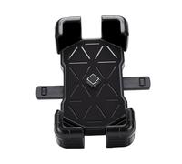 Zisemeil Motorcycle Phone Mount with One-Hand Locking Mechanism (Black | 360° Rotation, Shock-absorbing Silicone, Tool-free Installation for Handlebars or Mirrors