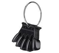 Zisemeil Nail Color Card Easy Coloring 50pcs Compact Plastic Nail Tips Display Stick for Manicure Varnish (Black)