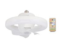 Zisemeil ROOFS LIGHT 360 Degree Rotation Fan E27 Adjustable LED Lamp 5 48W Aspas with Remote Control for Garage 85-265V