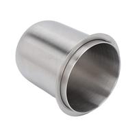 Zisemeil Stainless Steel Dosing Cup, 150ml 58mm Hands Free Universal Coffee Powder Cup with Seamless Powder Connection for Most Coffee Machines (Silver)