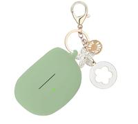 Ziseyoru Case for Bose Ultra Open Earbuds (2024), Soft Silicone Protective Case Cover with Bling Keychain Accessories for Women Girls (Cactus Green)