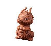Zisha Dragon Tea Pet, Handmade Purple Clay Tea Pet for Kung Fu Tea Tray, Decorate Tea Tray Accessories (L)