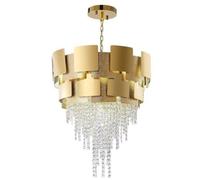 zishuo shop Wallps, 23.6" Crystal, 3-Tier Contemporary Modern Livirooms, Adjustable Hangiceililights for Bedroom, Entryway, Diniroom, Foyer, Hotel