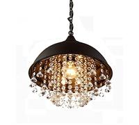 zishuo shop Wallps, Crystal Lighting, The Original Crystal Black Hardwire Fmount, Black Metale with Clear Glass Crystal That Sparkle Just Like Glass for Bedroom, Hallway,