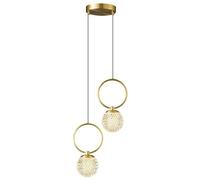 zishuo shop Wallps, European Classic Crystal Glass Lights, Allpp with Adjustable Length, Mid Century Light Hangilight for Kitchen Island Diniroom Entryway/a/2-Lights