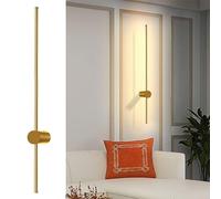 zishuo shop Wallps, Ledwall Lights, Modern Nordic Art Linear Wall Light, 360° Rotation, Loled Wallp Aluminum Mounted Wall Sconce Decoration Lightifixture for Indoor Bedroom/100Cm/a