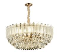 zishuo shop Wallps, Modern Crystal,Feather Crystal Lightifixture Ind, Round Adjustable Hangilightifixture for Liviroom Diniroom Kitchen Island Bedroom/a/50Cm=8 Lights