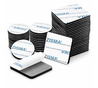 ZISMA Double Sided Sticky Pads 50 Pcs Heavy Duty Strong Mounting Adhesive Foam Pads Adhesive Waterproof Double Sided Tape Square (40mm x 40 mm) & Round (30mm)