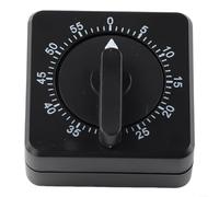 ZiStarlilife 1 Pack 60 Minute Mechanical Kitchen Timer, Loud Alarm Count Down Timer Tool For Cooking, Baking, Game And Study, Black