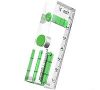 ZiStarlilife 1 Pack Acrylic Level Ruler with Strong Magnetic Base, Precision for SPIRIT Level Gauge for Horizontal Vertical and 45 Degree Measurement, Clear Bubble Vial for Metal for SURFACE(A)