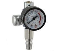ZiStarlilife 1 Pack Air Pressure Regulator for Spray Paint Machine 0-180 PSI G1/4 Thread Metal Gauge Real-Time Monitor Compact Design for Professional DIY Painting(B)